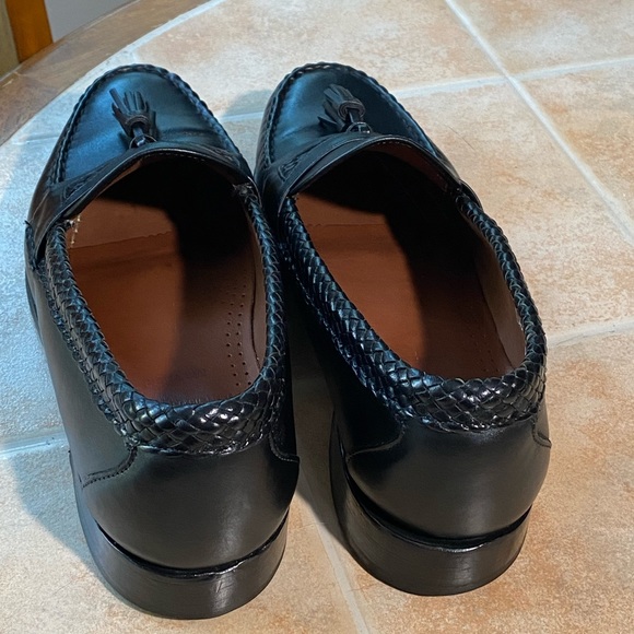 Allen Edmonds Maxfield Black Tassel Leather Loafers USA Made size 9.5 - Picture 8 of 11